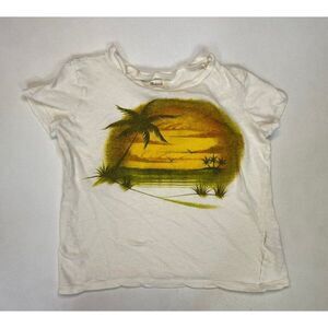 Madewell Airbrushed Souvenir Graphic Lo-Fi Shrunken T-shirt Women XXS AN427